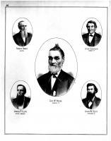 Robert Baker, John Emerson, James P. Clute, Geo. W. House, John W. Scott, Tippecanoe County 1878